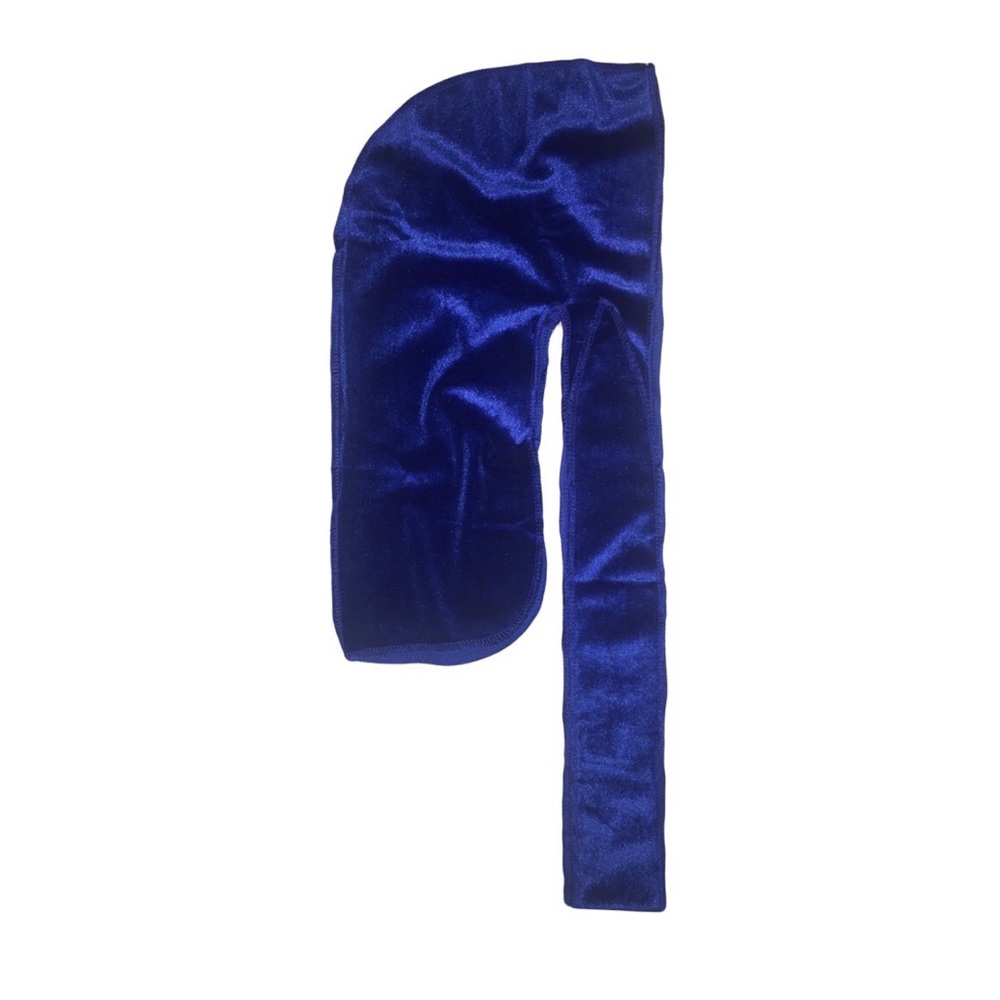 Unisex Women Men Blue Velvet Hat Cap Premium DuRag Wave @iresellnyc
